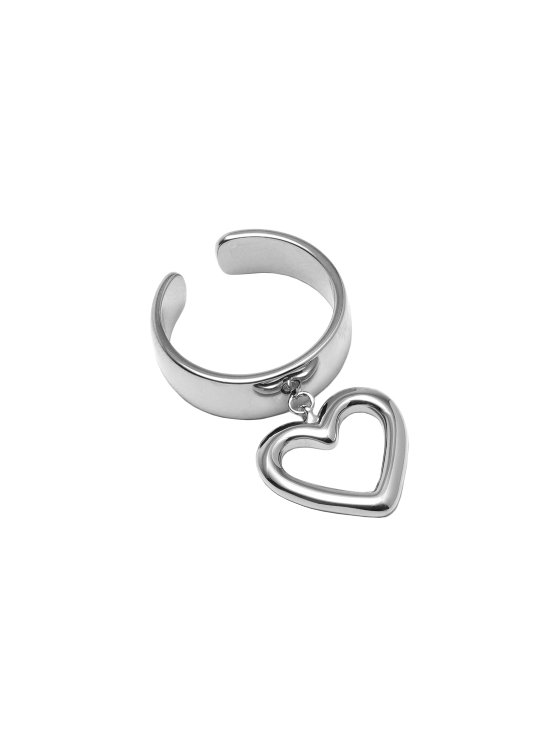 Circle heart ring