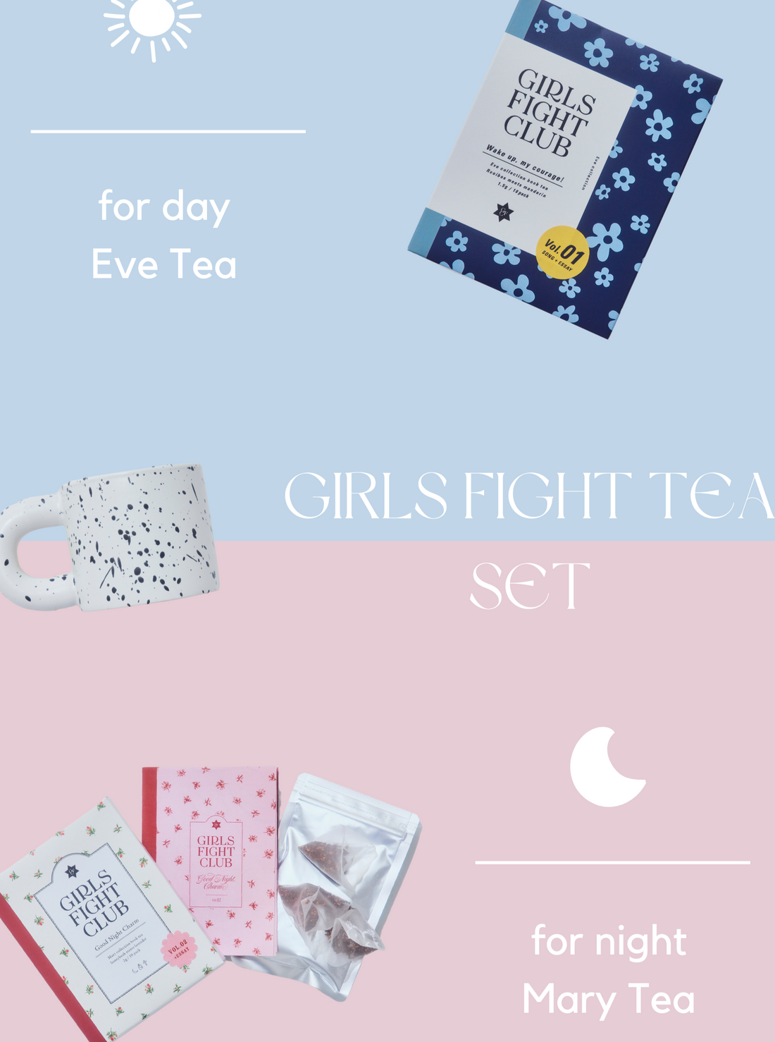 for day & for night GIRLS FIGHT TEA SET